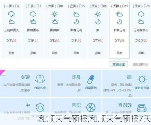 和顺天气预报,和顺天气预报7天-第1张图片-豌豆旅游网