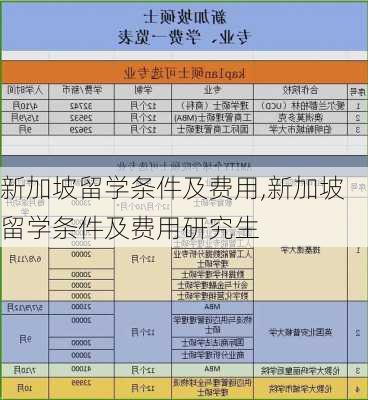 新加坡留学条件及费用,新加坡留学条件及费用研究生-第1张图片-豌豆旅游网