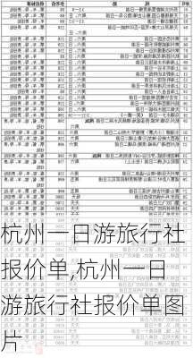 杭州一日游旅行社报价单,杭州一日游旅行社报价单图片-第2张图片-豌豆旅游网