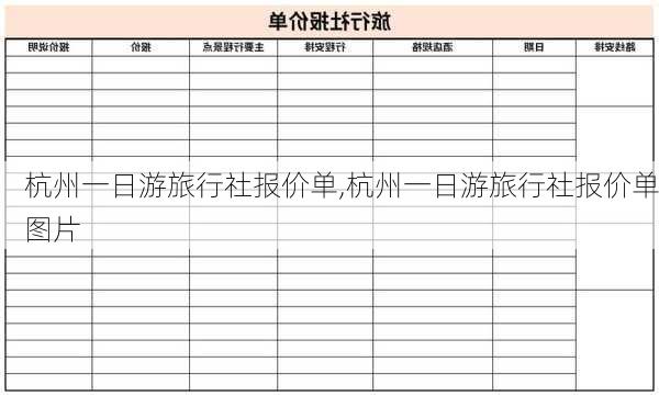 杭州一日游旅行社报价单,杭州一日游旅行社报价单图片-第3张图片-豌豆旅游网