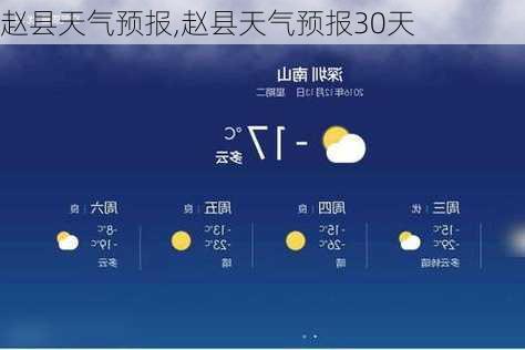 赵县天气预报,赵县天气预报30天-第3张图片-豌豆旅游网