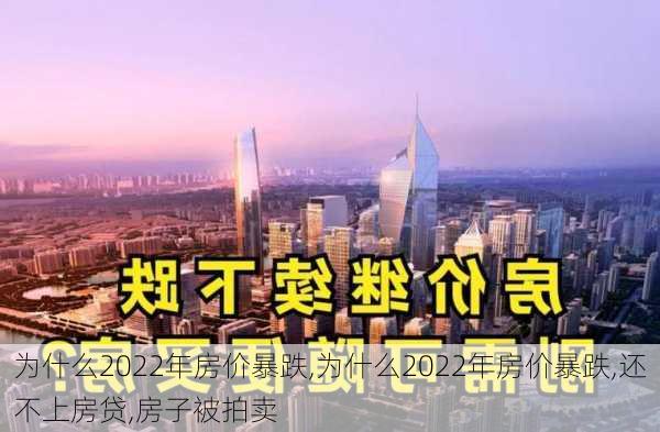 为什么2022年房价暴跌,为什么2022年房价暴跌,还不上房贷,房子被拍卖