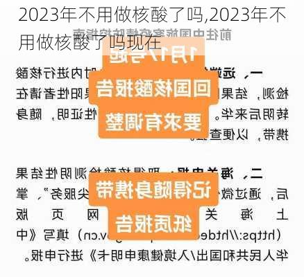 2023年不用做核酸了吗,2023年不用做核酸了吗现在-第2张图片-豌豆旅游网