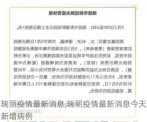 瑞丽疫情最新消息,瑞丽疫情最新消息今天新增病例-第1张图片-豌豆旅游网