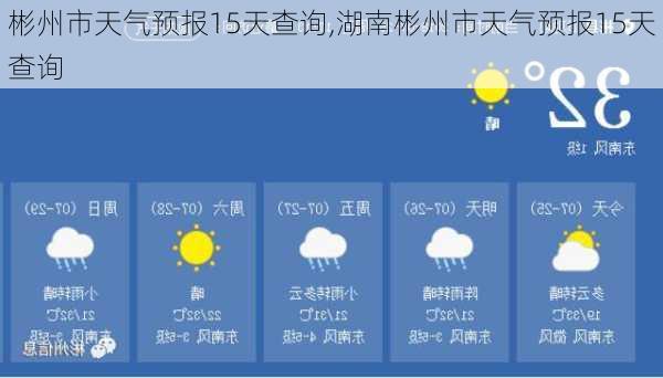 彬州市天气预报15天查询,湖南彬州市天气预报15天查询-第3张图片-豌豆旅游网