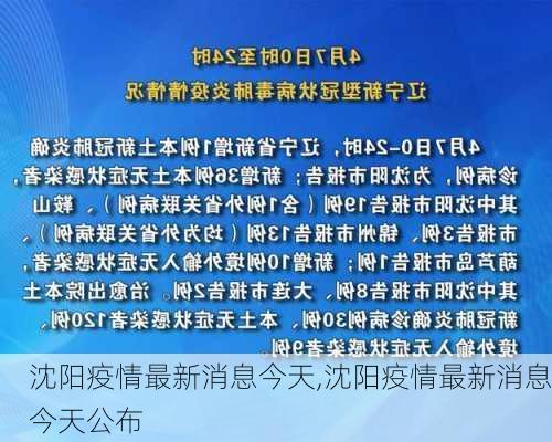 沈阳疫情最新消息今天,沈阳疫情最新消息今天公布