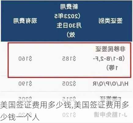 美国签证费用多少钱,美国签证费用多少钱一个人-第2张图片-豌豆旅游网