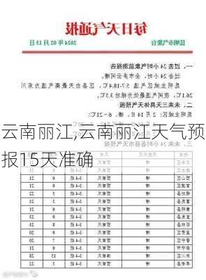 云南丽江,云南丽江天气预报15天准确-第3张图片-豌豆旅游网