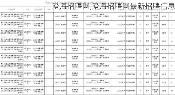 澄海招聘网,澄海招聘网最新招聘信息-第3张图片-豌豆旅游网