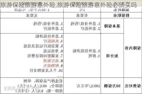 旅游保险旅游意外险,旅游保险旅游意外险必须买吗-第1张图片-豌豆旅游网