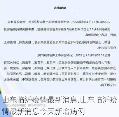 山东临沂疫情最新消息,山东临沂疫情最新消息今天新增病例-第2张图片-豌豆旅游网