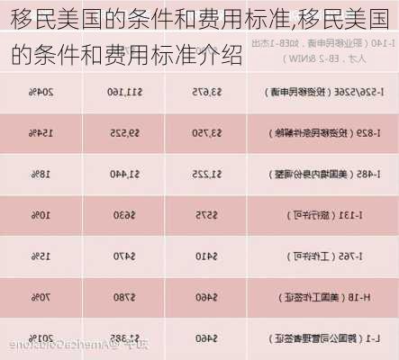 移民美国的条件和费用标准,移民美国的条件和费用标准介绍-第2张图片-豌豆旅游网