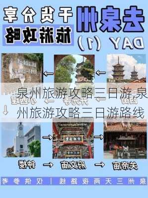 泉州旅游攻略三日游,泉州旅游攻略三日游路线-第3张图片-豌豆旅游网