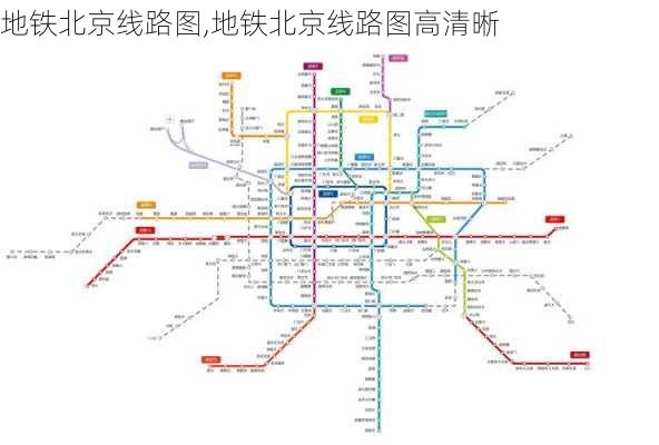 地铁北京线路图,地铁北京线路图高清晰-第3张图片-豌豆旅游网