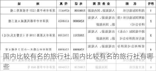 国内比较有名的旅行社,国内比较有名的旅行社有哪些-第3张图片-豌豆旅游网