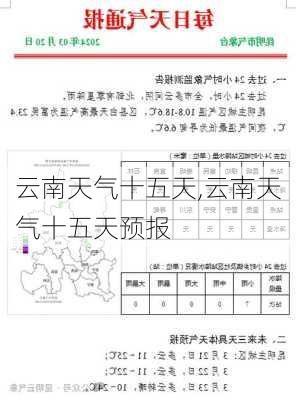 云南天气十五天,云南天气十五天预报-第3张图片-豌豆旅游网