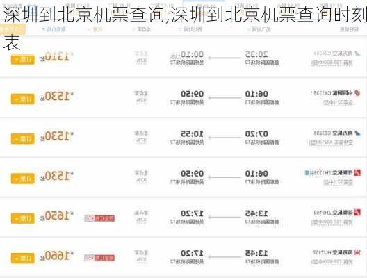 深圳到北京机票查询,深圳到北京机票查询时刻表-第2张图片-豌豆旅游网