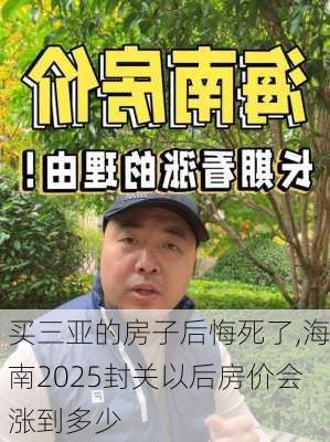 买三亚的房子后悔死了,海南2025封关以后房价会涨到多少-第1张图片-豌豆旅游网