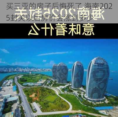 买三亚的房子后悔死了,海南2025封关以后房价会涨到多少-第2张图片-豌豆旅游网