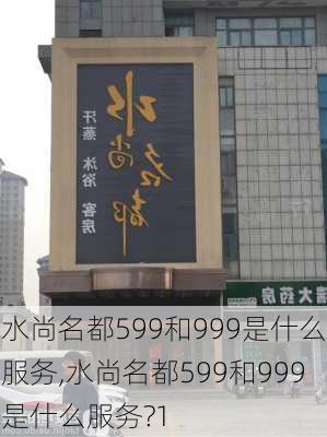 水尚名都599和999是什么服务,水尚名都599和999是什么服务?1-第3张图片-豌豆旅游网