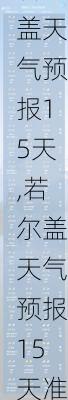 若尔盖天气预报15天,若尔盖天气预报15天准确率-第1张图片-豌豆旅游网