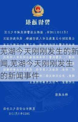 芜湖今天刚刚发生的新闻,芜湖今天刚刚发生的新闻事件-第3张图片-豌豆旅游网