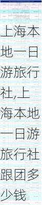 上海本地一日游旅行社,上海本地一日游旅行社跟团多少钱-第3张图片-豌豆旅游网