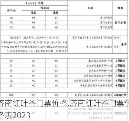 济南红叶谷门票价格,济南红叶谷门票价格表2023-第2张图片-豌豆旅游网