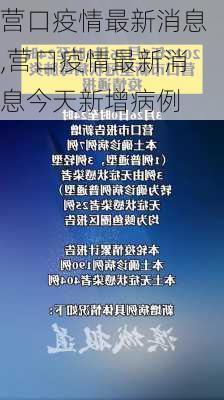 营口疫情最新消息,营口疫情最新消息今天新增病例-第1张图片-豌豆旅游网