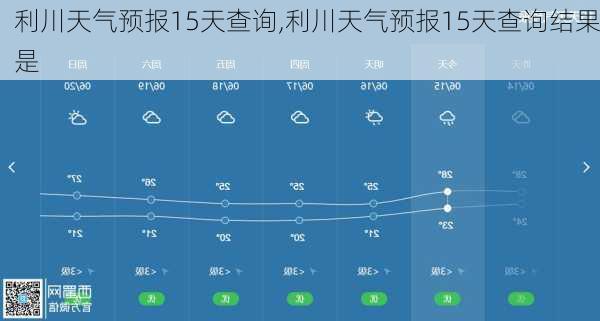 利川天气预报15天查询,利川天气预报15天查询结果是-第2张图片-豌豆旅游网