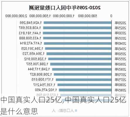 中国真实人口25亿,中国真实人口25亿是什么意思-第3张图片-豌豆旅游网