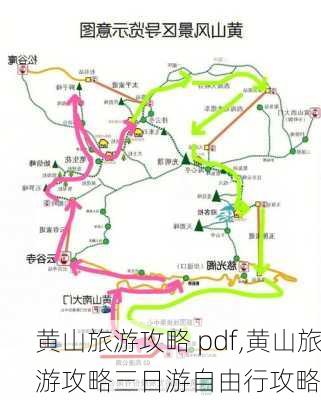 黄山旅游攻略 pdf,黄山旅游攻略三日游自由行攻略