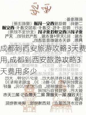 成都到西安旅游攻略3天费用,成都到西安旅游攻略3天费用多少-第3张图片-豌豆旅游网