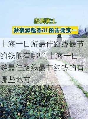 上海一日游最佳路线最节约钱的有哪些,上海一日游最佳路线最节约钱的有哪些地方-第2张图片-豌豆旅游网