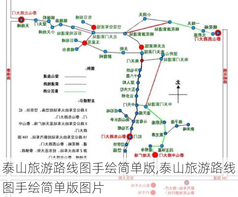 泰山旅游路线图手绘简单版,泰山旅游路线图手绘简单版图片