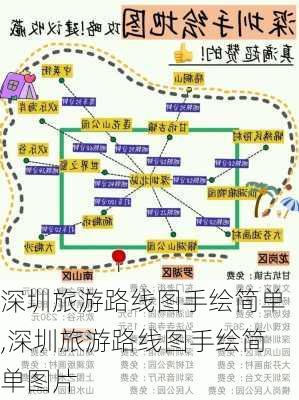 深圳旅游路线图手绘简单,深圳旅游路线图手绘简单图片-第2张图片-豌豆旅游网