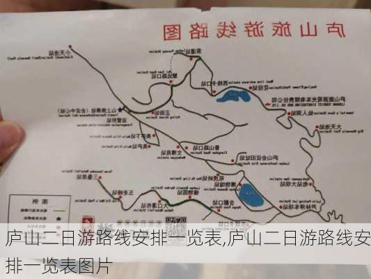 庐山二日游路线安排一览表,庐山二日游路线安排一览表图片