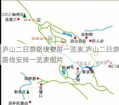 庐山二日游路线安排一览表,庐山二日游路线安排一览表图片-第3张图片-豌豆旅游网