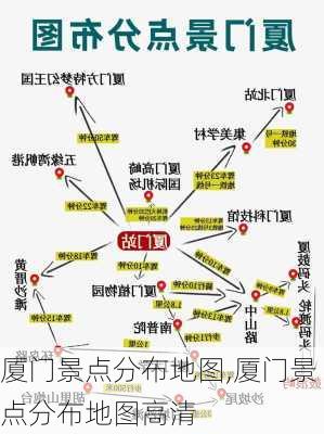 厦门景点分布地图,厦门景点分布地图高清-第1张图片-豌豆旅游网