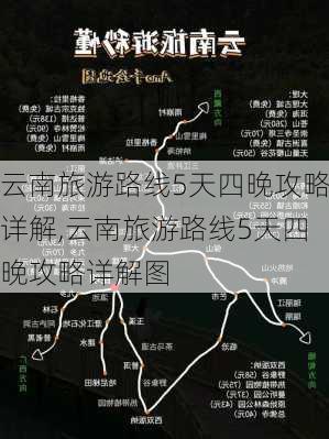 云南旅游路线5天四晚攻略详解,云南旅游路线5天四晚攻略详解图