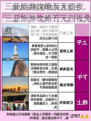 三亚旅游攻略五天四夜,三亚旅游攻略五天四夜免费-第2张图片-豌豆旅游网