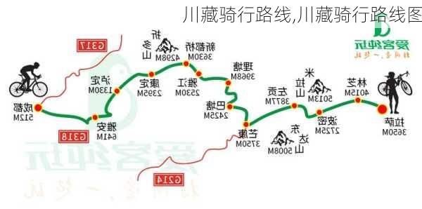 川藏骑行路线,川藏骑行路线图-第2张图片-豌豆旅游网