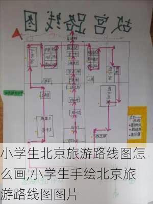 小学生北京旅游路线图怎么画,小学生手绘北京旅游路线图图片-第2张图片-豌豆旅游网