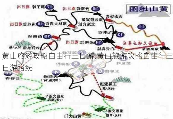 黄山旅游攻略自由行三日游,黄山旅游攻略自由行三日游路线