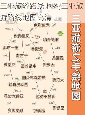 三亚旅游路线地图,三亚旅游路线地图高清-第3张图片-豌豆旅游网