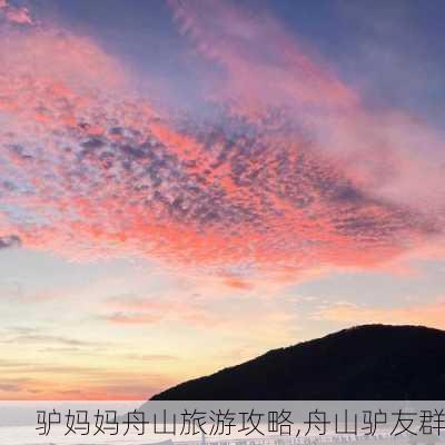 驴妈妈舟山旅游攻略,舟山驴友群-第3张图片-豌豆旅游网