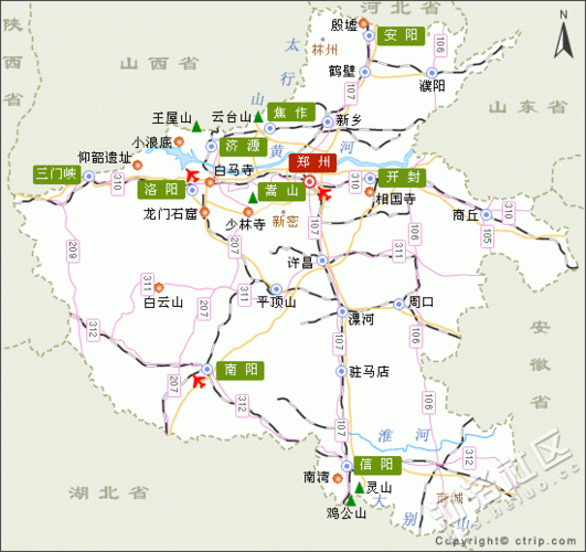 河南省旅游景点分布大全,河南省旅游景点分布大全图-第3张图片-豌豆旅游网