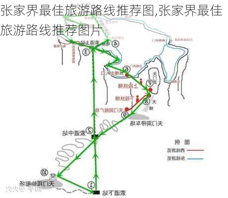 张家界最佳旅游路线推荐图,张家界最佳旅游路线推荐图片-第3张图片-豌豆旅游网