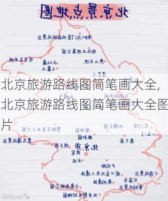 北京旅游路线图简笔画大全,北京旅游路线图简笔画大全图片-第2张图片-豌豆旅游网