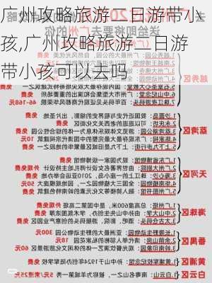 广州攻略旅游二日游带小孩,广州攻略旅游二日游带小孩可以去吗-第2张图片-豌豆旅游网